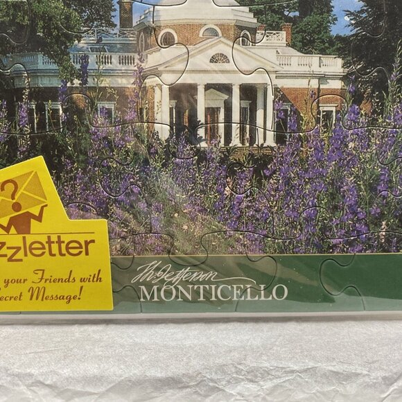 Puzzletter Thomas Jefferson Monticello Vtg Envelope NOS 4.5x6.5"‎ Secret Massage - Picture 4 of 12